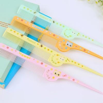 Cute Cartoon Portable Folding Comb for Kids Pointed Tail Comb Children Boys Girls Baby Hair Care Brushes and Comb