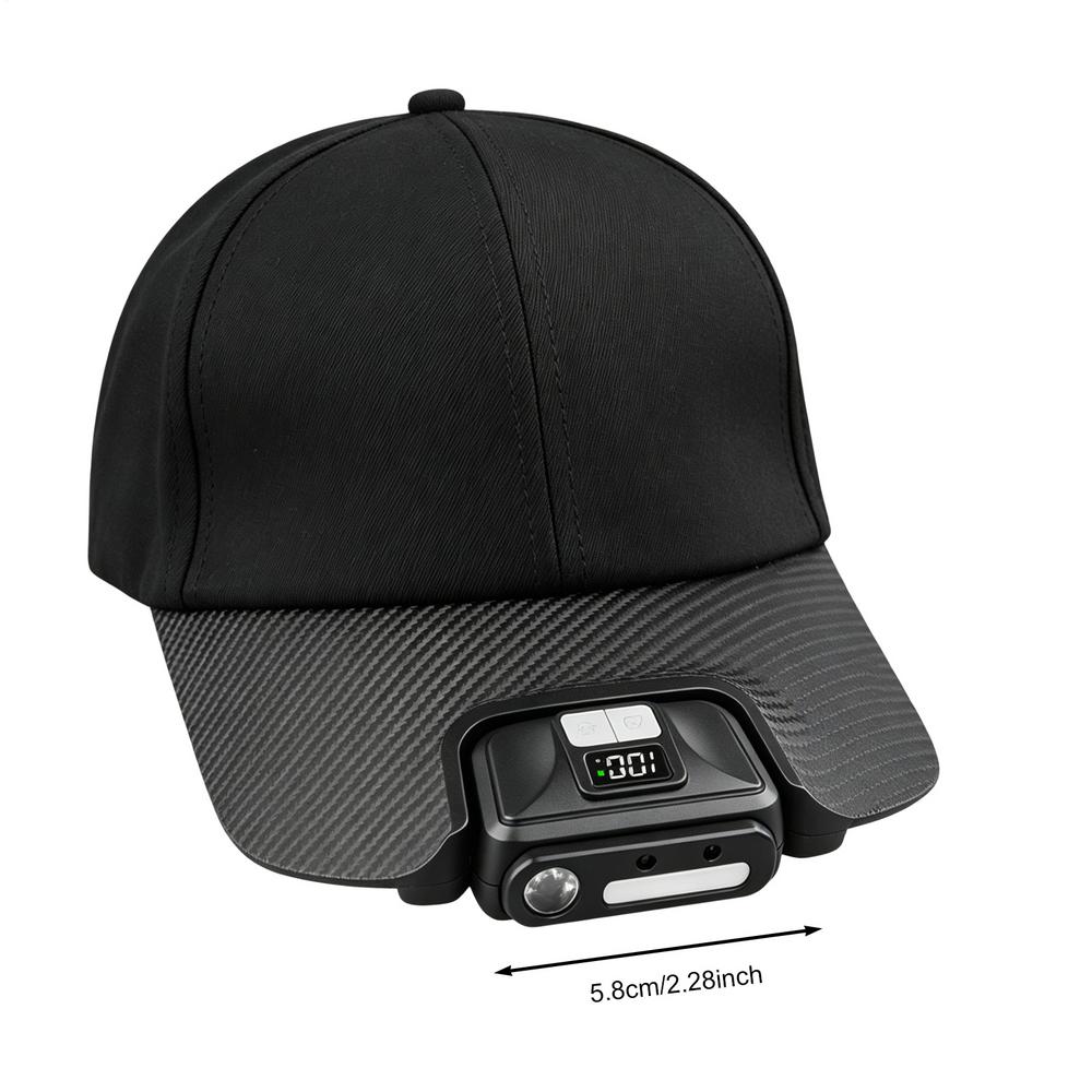 Hat Clip Light Rechargeable LED Clip Cap Light Hands Free Hat Flashlight for Camping Construction Hiking Backpacking Running