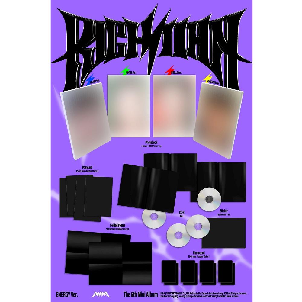 [Pre-Order 9/5 Release] Aespa - 6th Mini Album Rich Man [ENERGY Ver.] CD