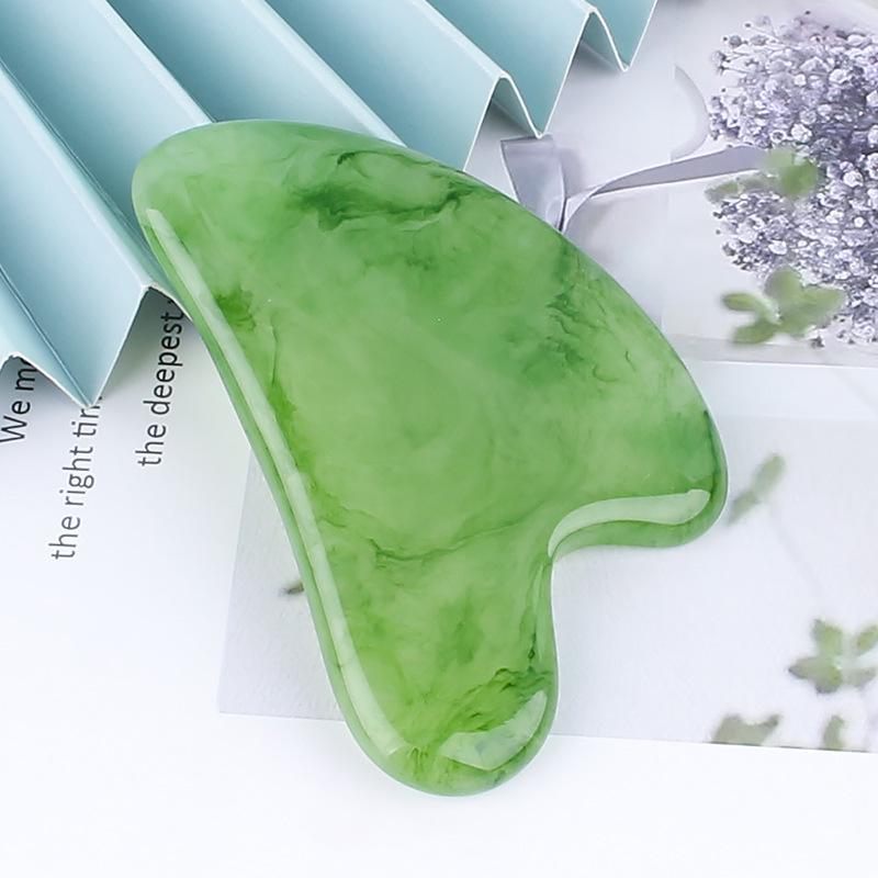 Heart-Shaped Rose Quartz Facial Massage Tool