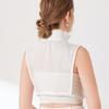 Womens Half Shirt Tie Fashion Lapel Shoulder Fake Collar Ladies Removable Neck Shawl Wrap Shirt Detachable False Collar