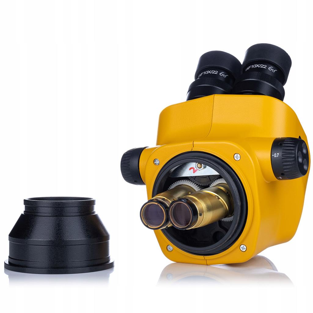 Rosfix Mikroskop Trinokularowy 7–50x Z Kamerą USB 5MP – Optyka Greenough | Odległość Robocza 102 Mm | Zestaw Z Oświetlaczem LED 56x