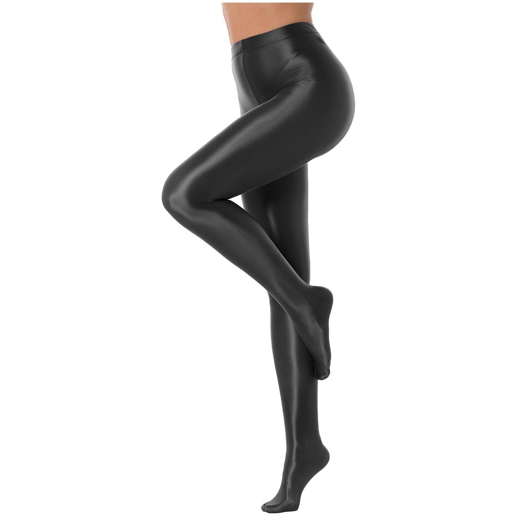 Womens Shiny Ballet Yoga Leggings Training Fitness Workout Dance Tights Pants