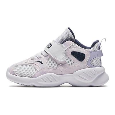 Kids Lifestyle Series Comfortable Anti-Kick Wear-Resistant Low-Top Walking Shoes Baby Shoes White 322330001-2