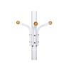 SONGMICS Metal Coat Rack, Clothes Stand, Hat Handbag Hanger, 182 cm Tall Hall Tree, RCR19W , creamy white/ Ivory