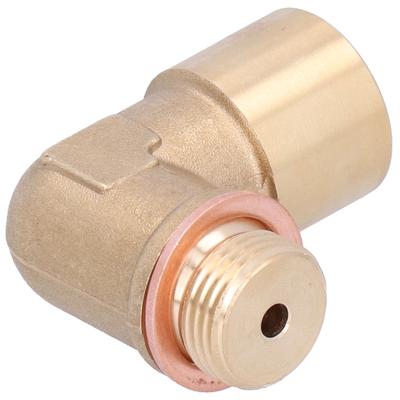 Adattatore distanziatore di estensione in ottone M18x1,5 per sensore di ossigeno ad angolo di 90 gradi, universale per auto