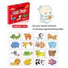 32 ks Párovací karty pro batolata Raná montessori vzdělávací puzzle Hračky Kreslené puzzle Zvíře Barva Tvar Kognitivní trénink Dárky