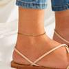 Stainless Steel Mesh Strap Anklet for Women,Gold Color Chain Anklets,Fashion Foot Leg Bracelet Jewelry Gift