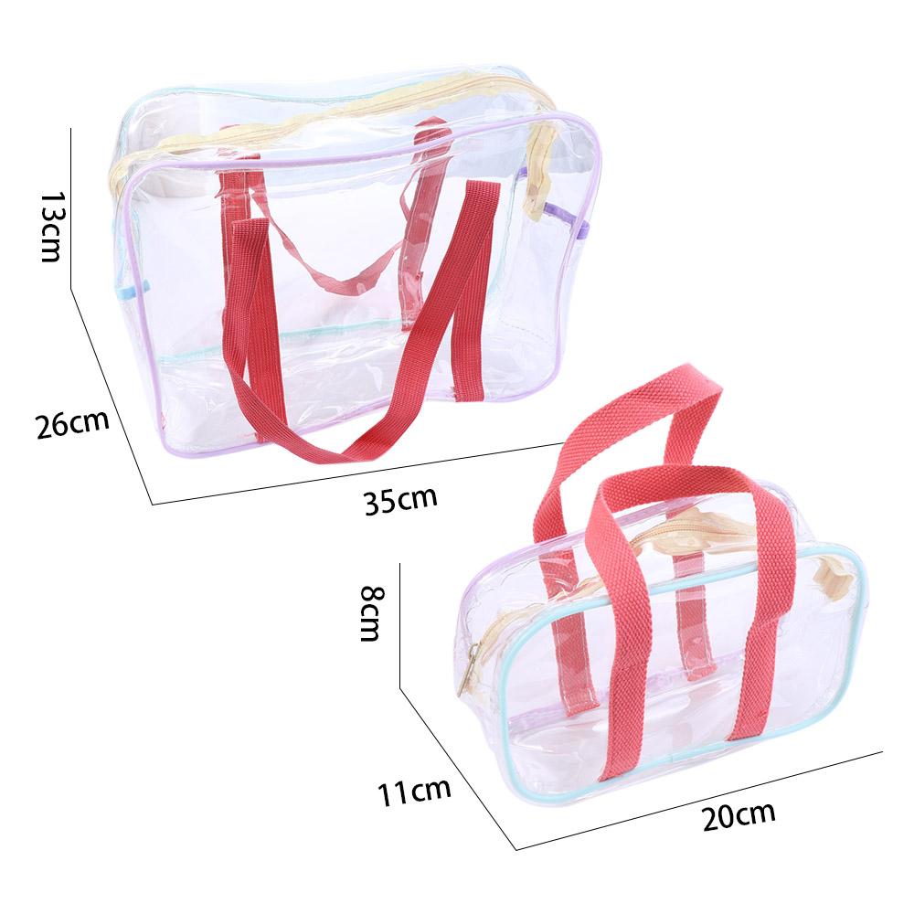 Toiletry Bag Waterproof Beach Bag Transparent Makeup Bag PVC Tote Bag Waterproof Storage Bag