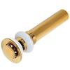 Gold Sink Drain without Overflow Anti Clog Bathroom Faucet Wash Basin Drain Stopper