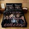 Edward Cullen Fan Art Custom Name Pattern Bedding Quilt Set Quilt Cover Pillowcase Home Gift(1 * duvet cover + 2 * pillowcase, without core)