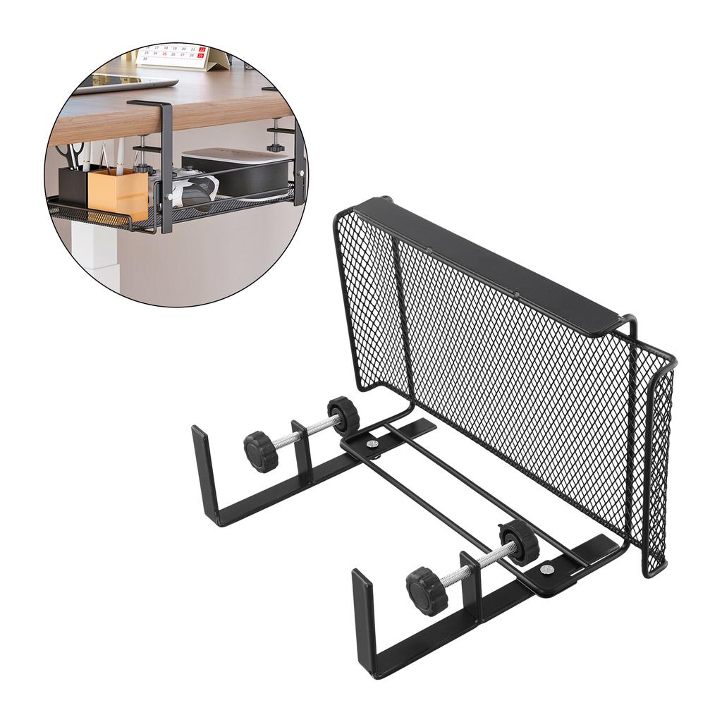 Adjustable Cable Tray Under Desk Organizer Office Setup Home Workspace Neat Cord Organization Sturdy Cable Holder For Office Use
