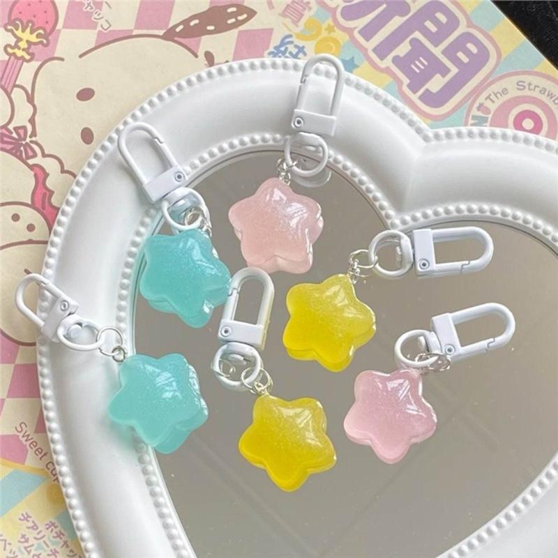 Portable Keyrings Trendy Plastic Keychains Gift for Best Friends and Loved Ones