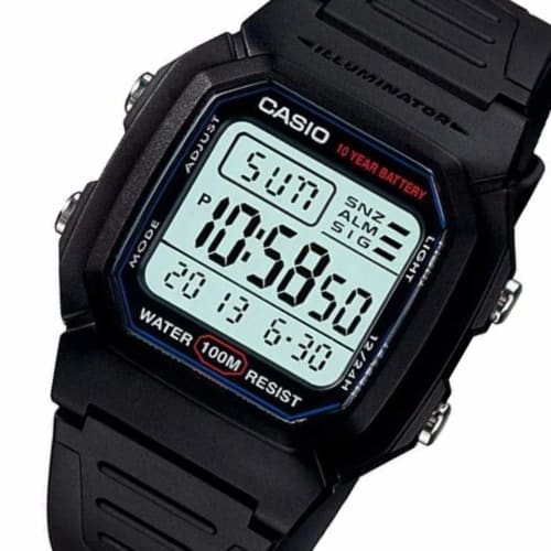 CASIO W-800H-1A Men's Watch, Overseas Model