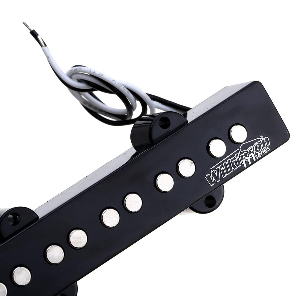 Wilkinson WOJB5 Variable Gauss Jazz Bass Tonabnehmer für Jazz Bass E-Bass Schwarz (PU) 5-saitiger Bass,