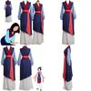Deluxe Mulan Cosplay Kimono Kostüm Mit Vollständigem Zubehör Für Damen Und Mädchen