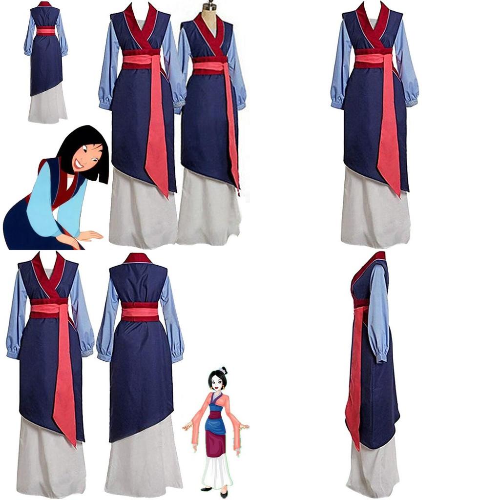 Deluxe Mulan Cosplay Kimono Kostüm Mit Vollständigem Zubehör Für Damen Und Mädchen