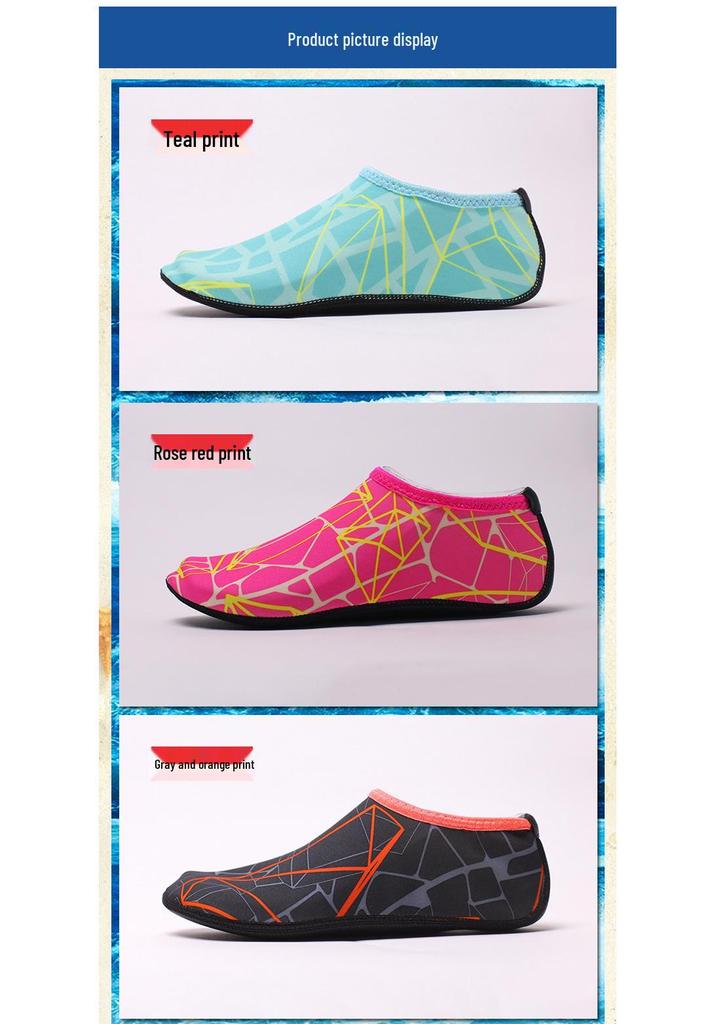 Unisex Beach & Water Shoes: Non-slip, Cut-resistant, Soft Sole, Skin-tight for Swimming, Trekking, and Wading