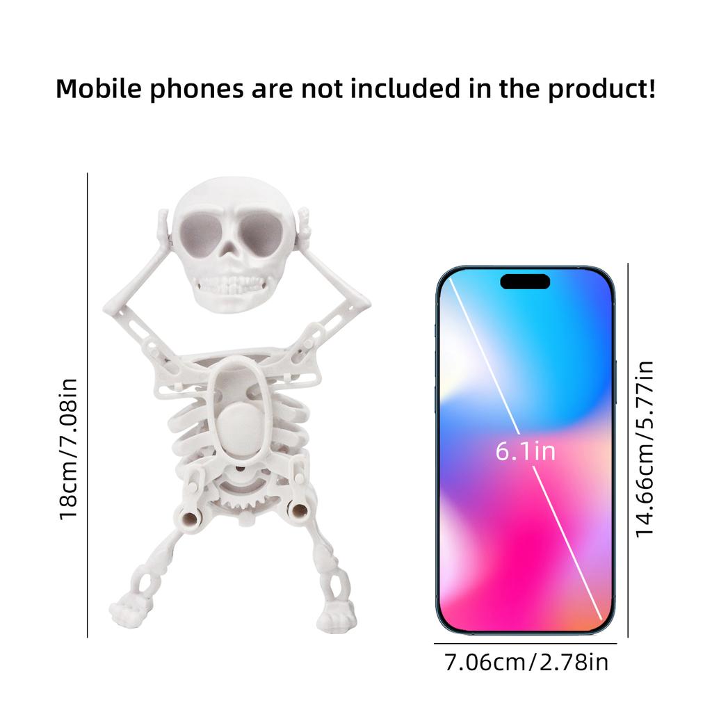 New Unique Skeleton Dancing Swinging Clockwork Fun Toy Funny Dance Trick