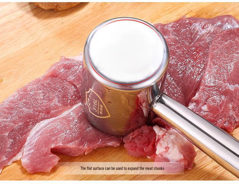 Doppelseitiger Fleischklopferhammer aus Edelstahl für Steaks