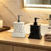 Refillable Roman Column Resin Lotion Pump Bottle Retro Liquid Hand Soap Container  Home Decor