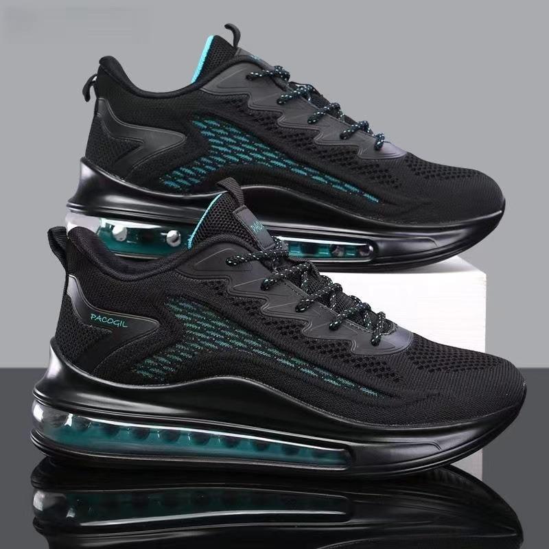 Große Größe Sommer Fliegenweben Netz Luftpolster Laufschuhe Freizeit Sport Dicksohlige Dad Shoes Atmungsaktiv und Leicht