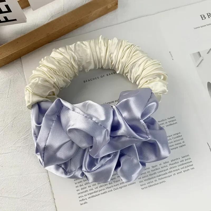 Heatless Curling SilkS Scrunchies Soft Elastic Satin Silk Scrunchies Hair Ties Sleepy Styling Accessories Ponytail Holder