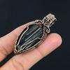 Handmade Copper Wire Wrapped Black Tourmaline Pendant – Healing Crystal Jewelry for Men & Women