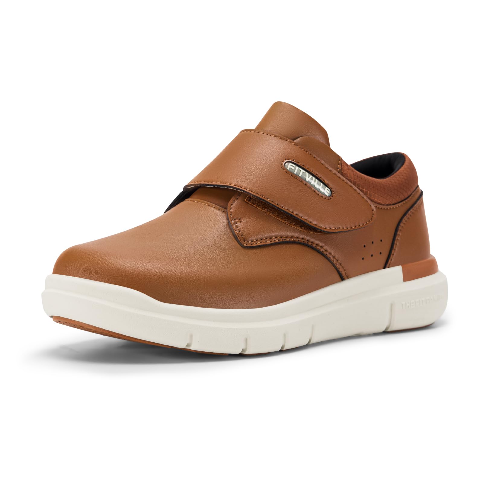 

FitVille Walking Wide Suitable for Premium Soft Synthetic with Velcro Easy to Shock Breathable Men s Shoes, Fit, 2e/4e, Seniors, Waterproof, Leather, оранжевый