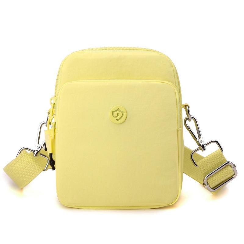 Casual Messenger Bag Women's Solid Color Vertical Small Bag Nylon Cloth New Fashion Mother Shoulder Bag Multi-layer Small Square Bag