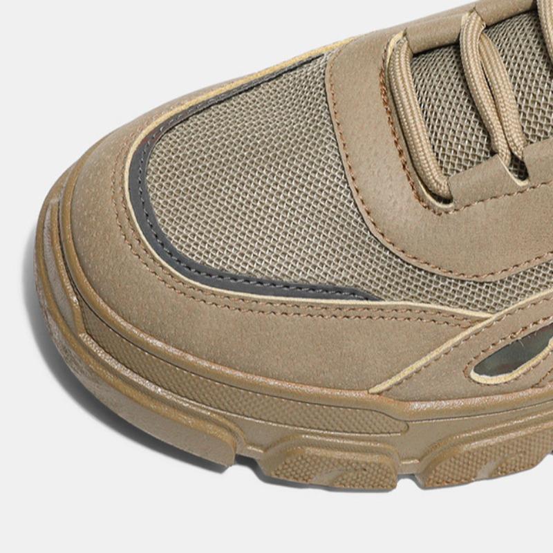 Summer Retro Style Men Climbing Shoes Outdoor Anti-slip Wear-resistant Thickness Sneakers Hiking Shoe Fashion Safty Works Shoes