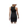 Jordan Embroidered Logo Soft And Breathable Slim Fit Knit Dress With Slit Women Dress Black DZ3347-010