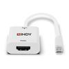 Adaptateur Vidéo - Lindy - Mini-DisplayPort Vers HDMI - 4K 60Hz - HDCP - Noir