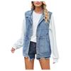 Women's Casual Loose Vintage Denim Vest Hooded Jacket