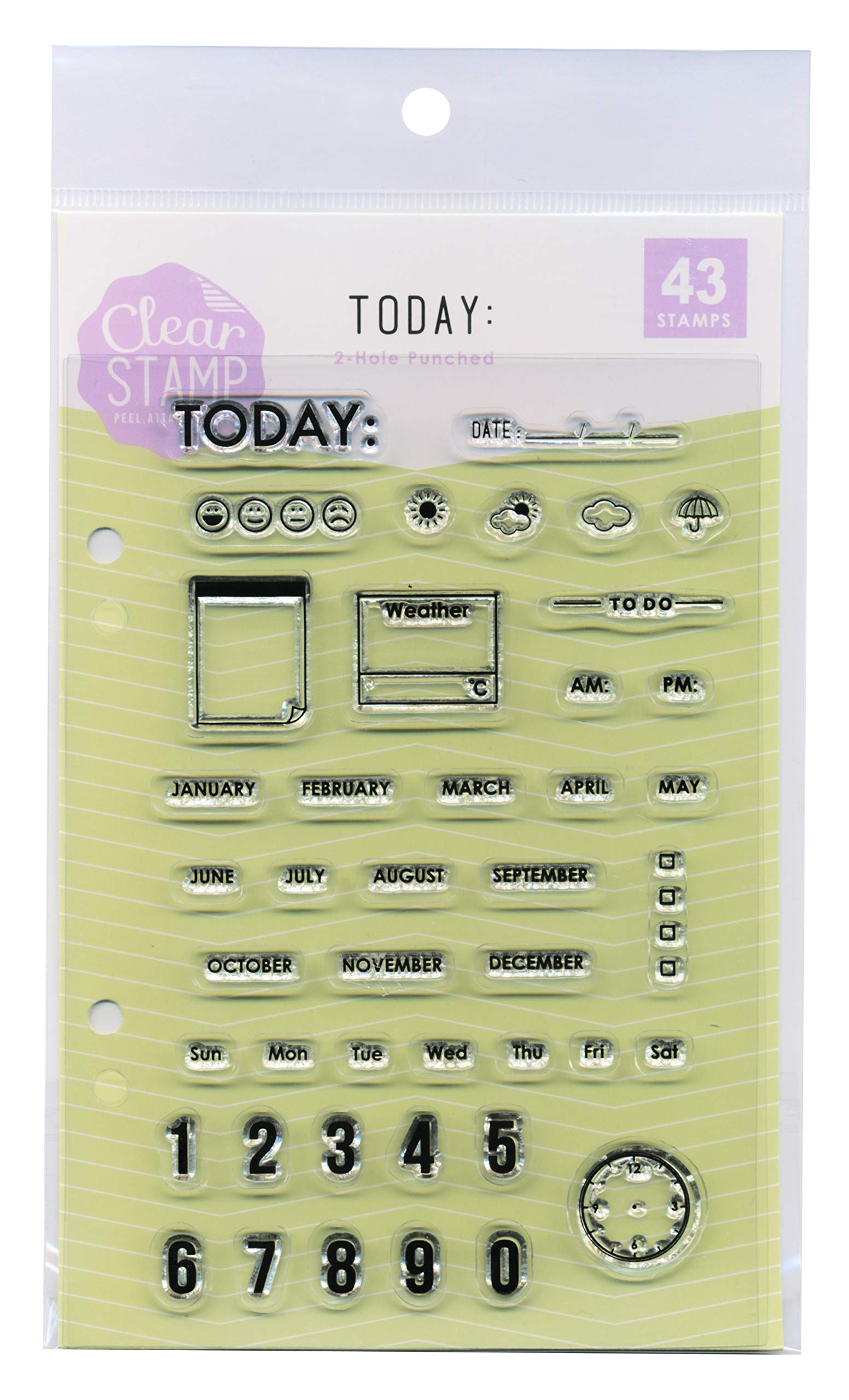 

Лист прозрачных штампов для лица T TODAY Детский 0980-006