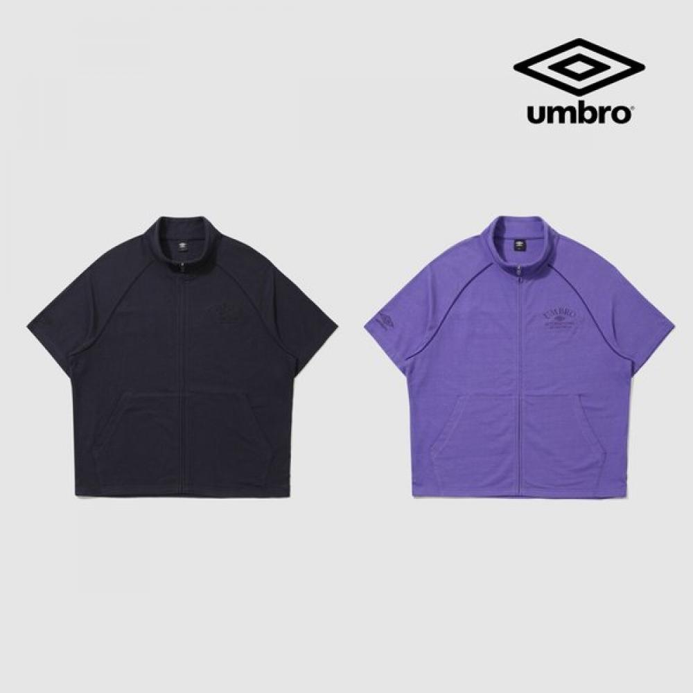 Umbro Men 90 Terry Short Sleeve Zip Up Jacket Ur311cft71 navy/090