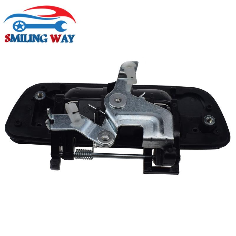 ידית דלת תא מטען אחורית שחורה ללא חור למפתח עבור שברולט קולורדו ו-GMC קניון 2004 2005 2006 2007 2008 2009 2010 2011 2012