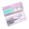 1Pc Nail Art Rectangle Plastic Transparent Storage Box Nail Rhinestone Brush Pen Buffer Grinding Files Container Case