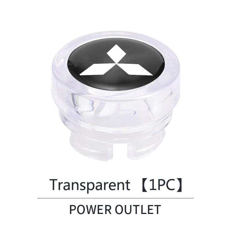 Car Cigarette Lighter Cover DustProof Decoration Cap Auto Accessories For Mitsubishi Eclipse Lancer Outlander ASX Colt I200 Star