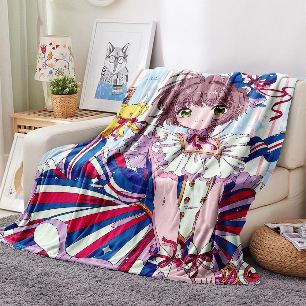 

Cardcaptor Sakura Kinomoto Sakura Collection flannel blanket, cozy for home space, great gift for anime lovers 75x90cm