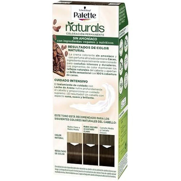 Crème capillaire - Palette - Nc 3 Castaño Oscuro - Cheveux secs - Sans parabène - 10 unités