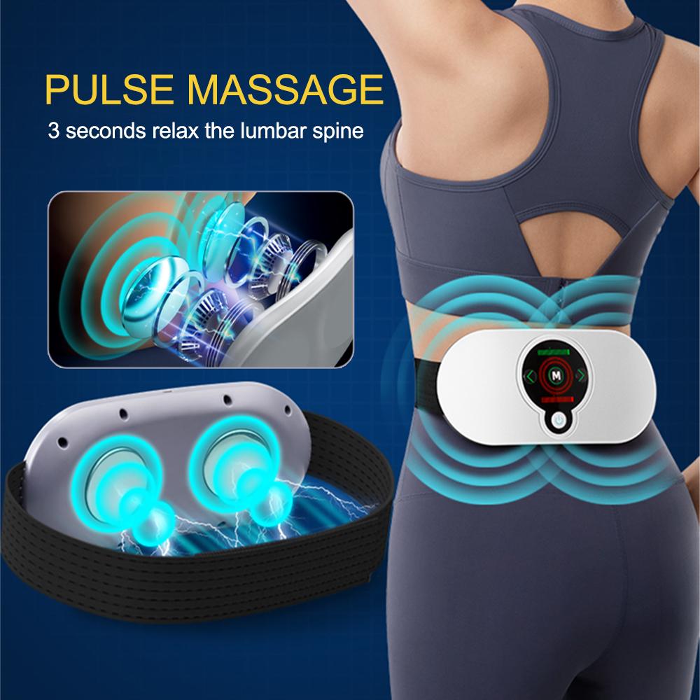 EMS Abdominal Slim Massager Electric Waist Trainer Fat Cellulite Burner Belt Heating Muscle Slimming Pulse Weight Loss Slimming