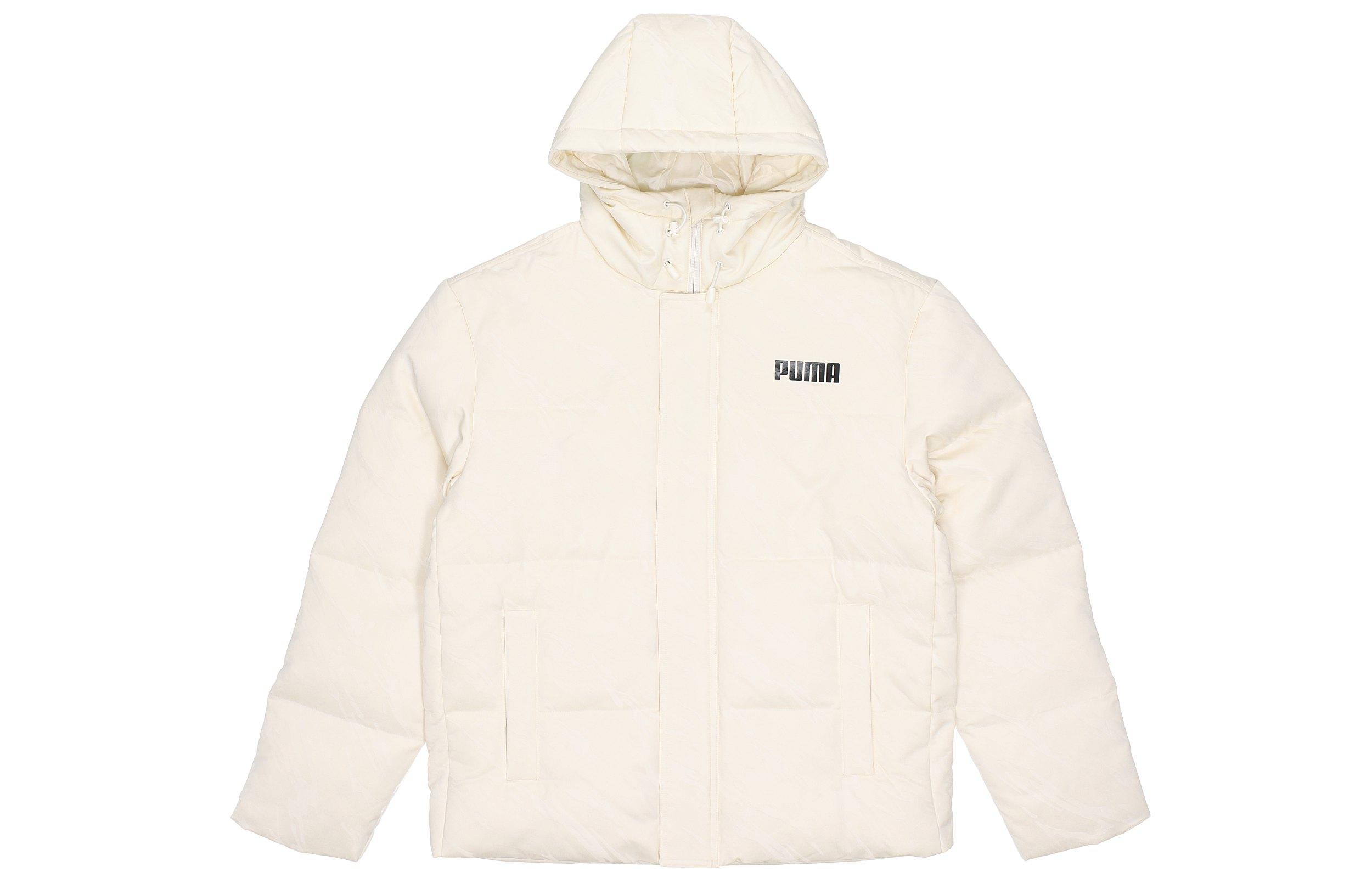 PUMA Down Jackets Men s White Hooded Moderate 846320-73 M