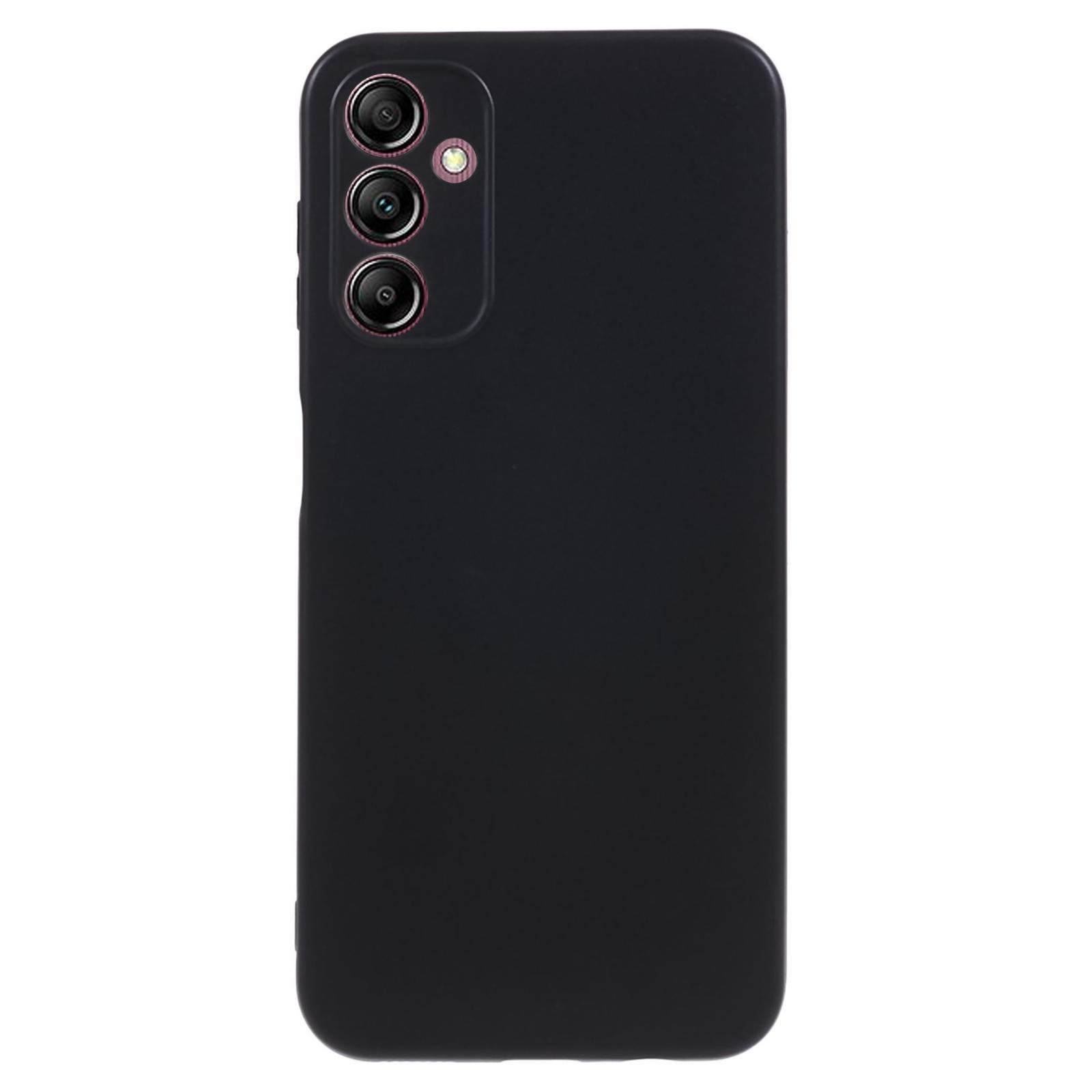 

For Samsung Galaxy A14 5G/A14 4G Bump Proof Glossy Back Shell,Glossy TPU Phone Case Protective Cover Black