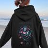 2025 Cross-Border Three-Headed Demon Cat Print Women's Hooded Sweatshirt