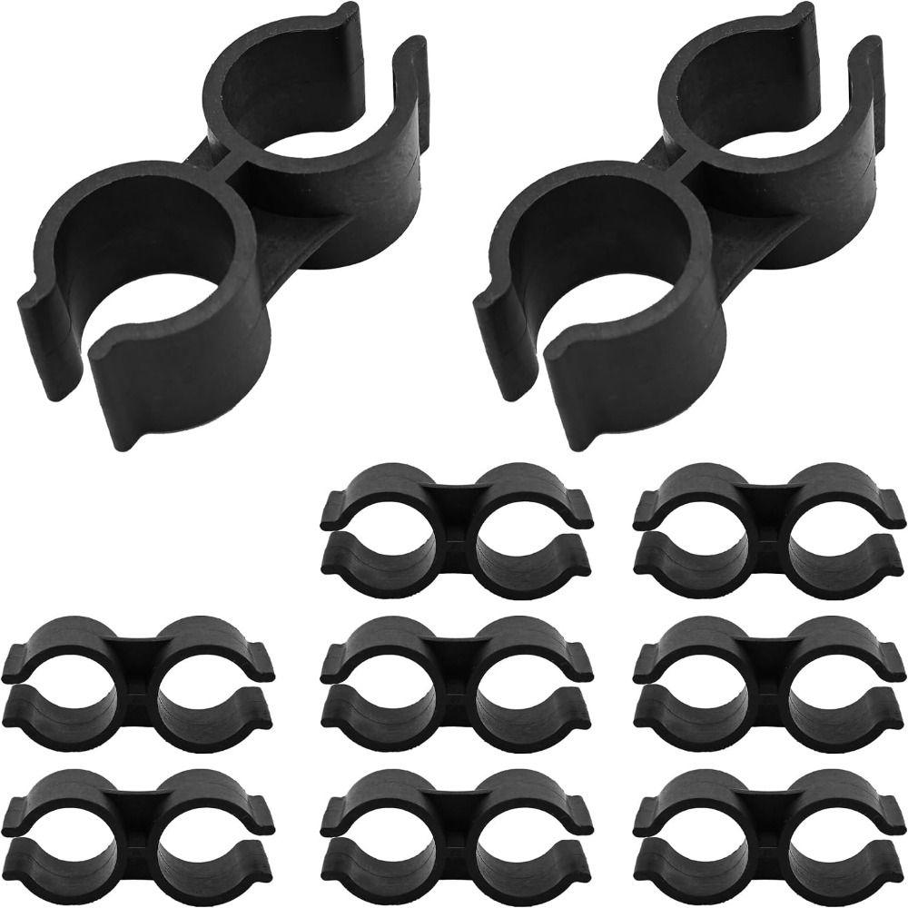 10Pcs 20/25/32mm Dual Pipe Clip Double-ended Tube Clips  Agricultural Irrigation