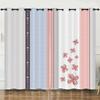 Curtains Simple And Simple Pattern 3D Digital Printing Blackout Curtain Punching