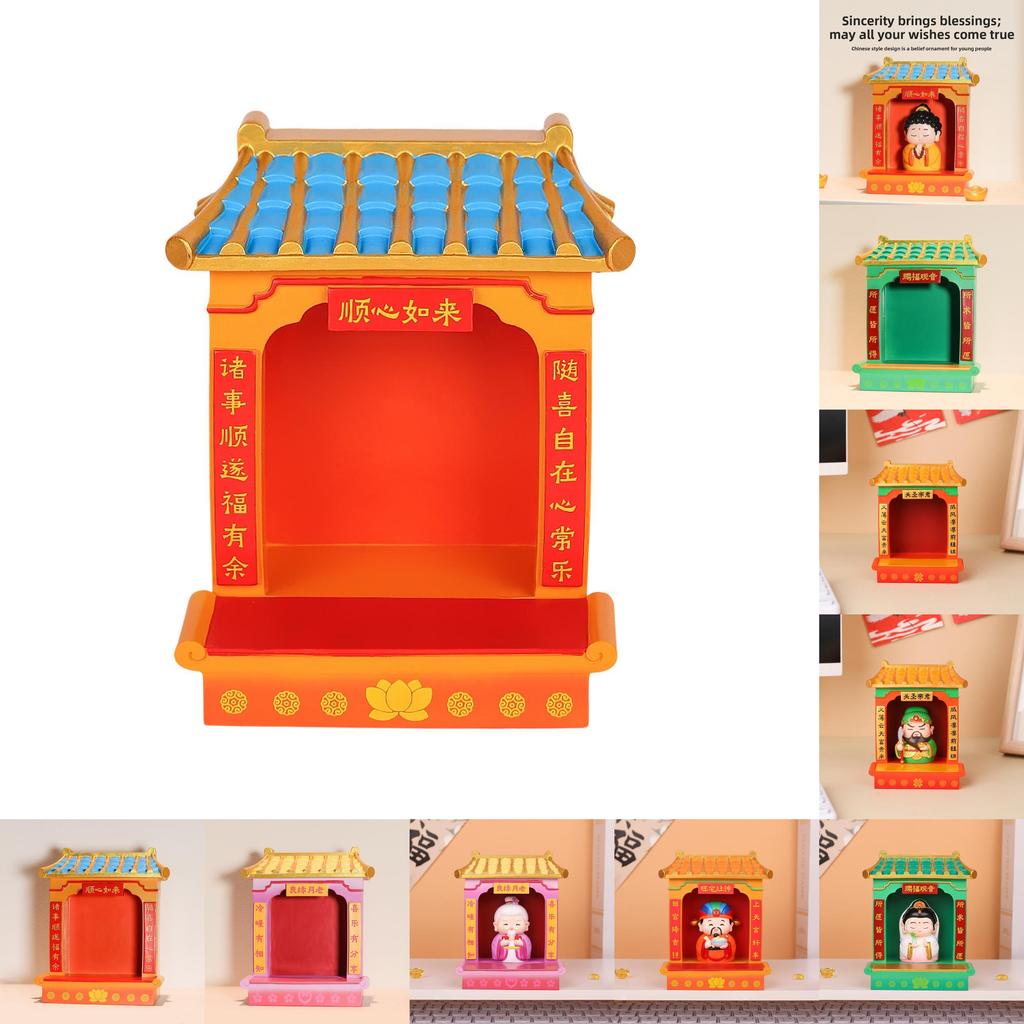 Feng Shui Harz Gott des Reichtums Schrein Mit Traditioneller Chinesischer Dekoration Für Zuhause Büro Geschenk