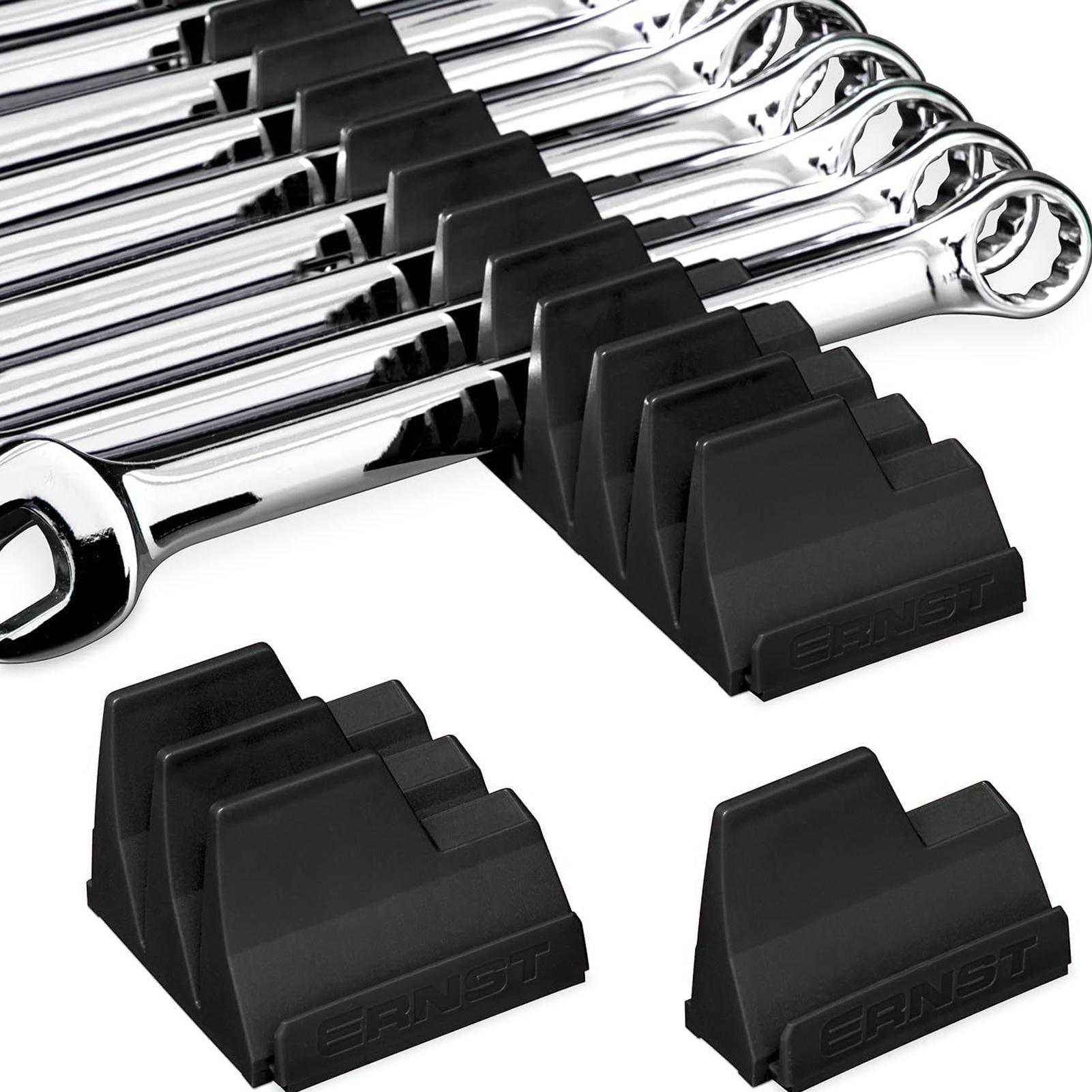 

ABS Держатель для ключей Стеллаж для хранения Профессиональный Магнитный Ящик для инструментов Набор лотков Для хранения гаечных ключей Органайзер для ключей Держатель на 20 групп чёрный