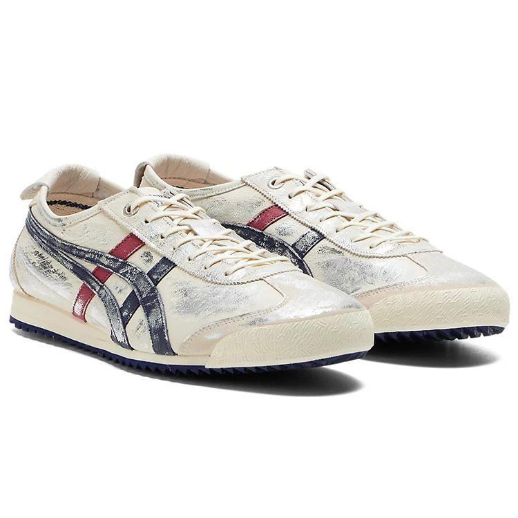 Onitsuka Tiger Mexico 66 Sd Comfortable Retro Lightweight Durable Low-Top Running Shoes Unisex sneaker White Silver 1183C069-020
